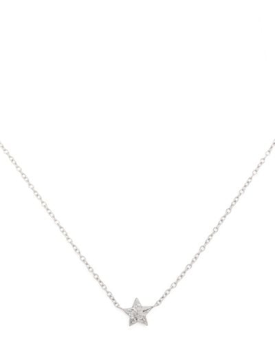 Maria Tash 18k White Gold Star Diamond Necklace