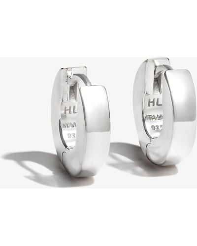 Hatton Labs Sterling Edge huggie Earrings - White