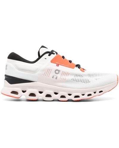 On Shoes Cloudstratus Running Trainers - White