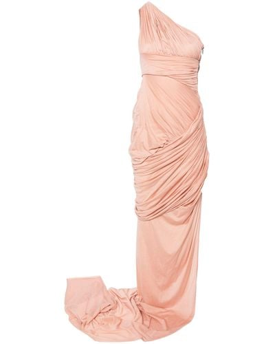 Rick Owens Lido Asymmetric Draped Gown - Pink
