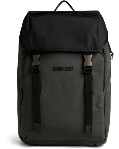 DSquared² Urban Logo Embroidered Backpack - Black