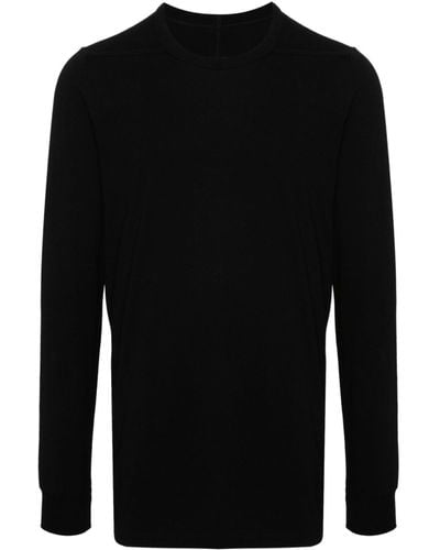 Rick Owens Level Ls T Organic-cotton T-shirt - Black