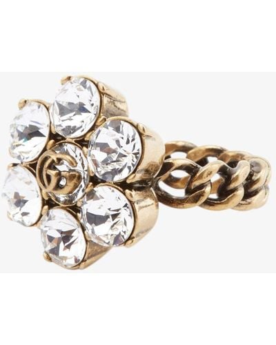 Gucci gg Marmont Crystal Ring - Yellow