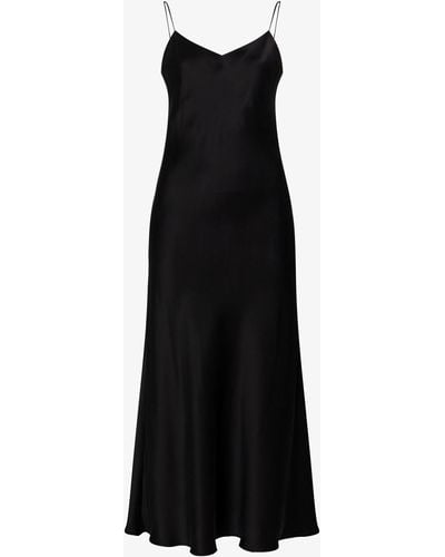 Asceno Lyon Silk Slip Dress - Women's - Silk - Black