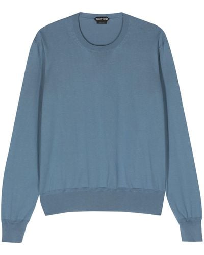 Tom Ford Cotton Sweatshirt - Blue