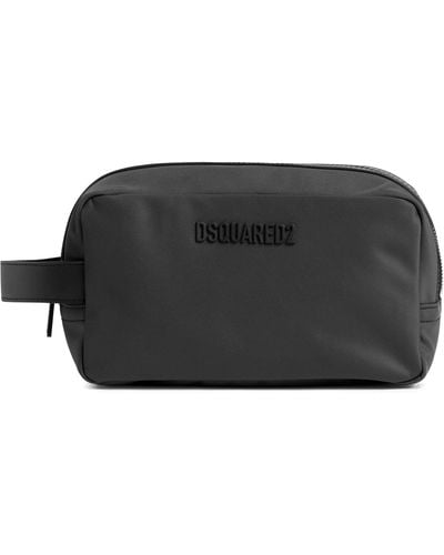 DSquared² Logo-detail Wash Bag - Black