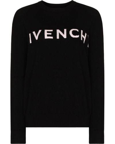 Givenchy Cashmere Logo Jumper - Black