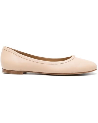 Chloé Marcie Leather Ballerina Shoes - Pink