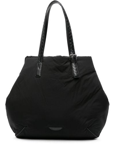 Bottega Veneta Navenue Padded Tote Bag - Black