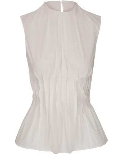 Khaite Westin Silk Top - Women's - Silk - White