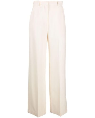 Nanushka Lanai High-waist Wide-leg Pants - White