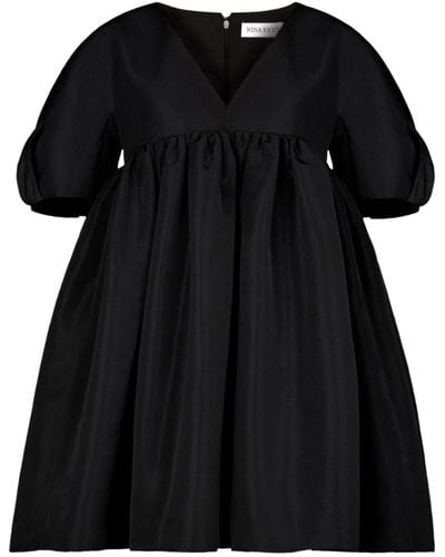 Nina Ricci Empire-line Flared Mini Dress - Women's - Polyester - Black