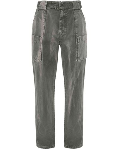 JW Anderson Wide-leg Belted Cargo Pants - Gray
