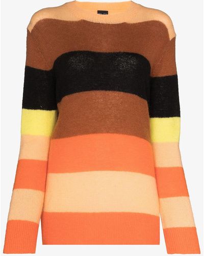 P.E Nation Spring Striped Sweater - Brown