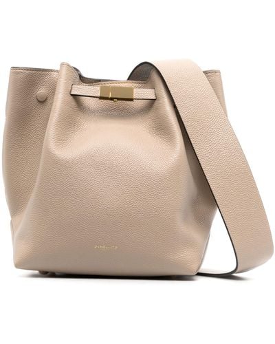 DeMellier London Neutral Ny Leather Bucket Bag - Natural