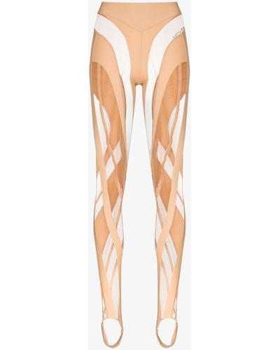 Buy Leggings Mugler bicolor spiral leggings (22W1PA0240842