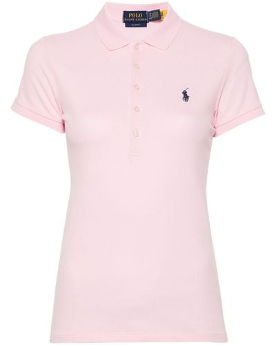 Polo Ralph Lauren Short-sleeve Cotton Polo Shirt - Women's - Elastane/cotton - Pink