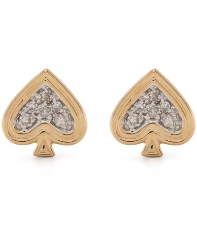 Adina Reyter 14k Yellow Make Your Move Diamond Stud Earrings - Women's - 14kt Yellow /diamond - Natural
