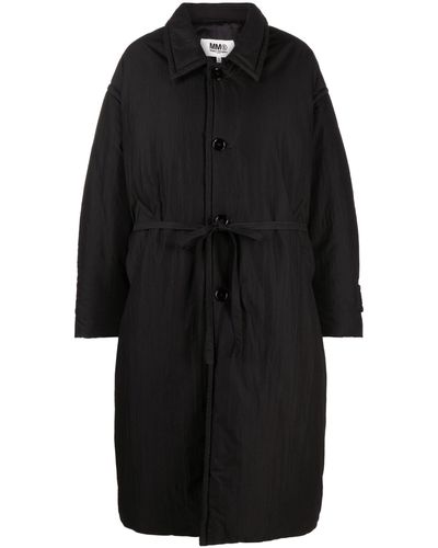 MM6 by Maison Martin Margiela Oversized Padded Coat - Black