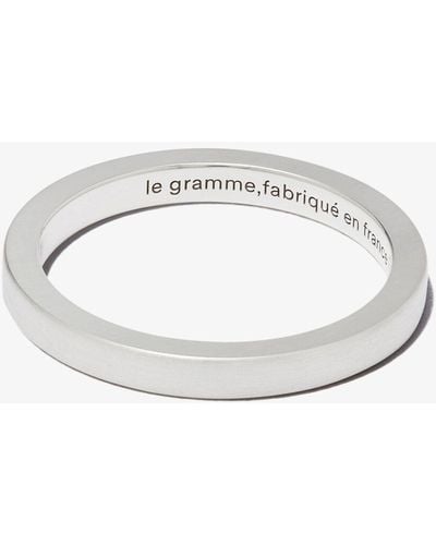 Le Gramme Le 3 Grammes Ribbon Ring - Unisex - Sterling - White