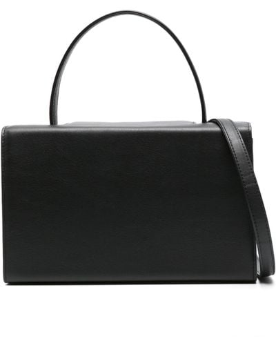 Tsatsas 931 Leather Top Handle Bag - Black