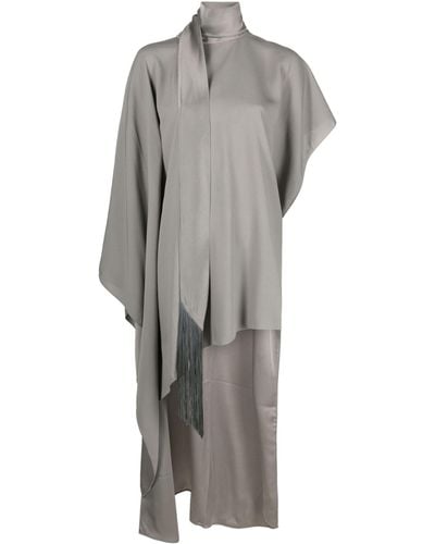 ‎Taller Marmo California Asymmetric Crepe Dress - Gray