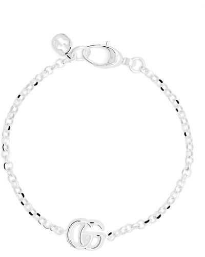 Gucci Double G Chain-link Bracelet - White