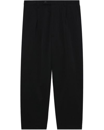 Junya Watanabe Straight-leg Drop-crotch Trousers - Black