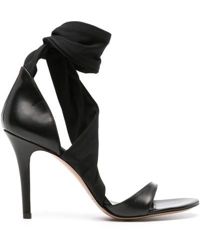 Isabel Marant Askja 105mm Leather Sandals - Black