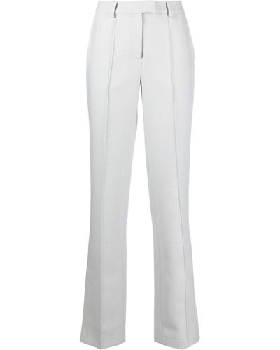 Matériel High-waist Tailored Trousers - Women's - Virgin Wool/elastane/polyester - White