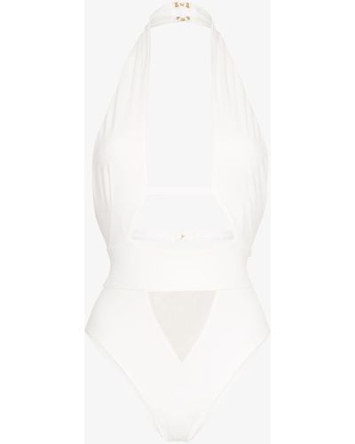 Agent Provocateur Anja Cutout Swimsuit - White