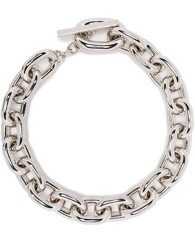 Rabanne Xl Link Choker Necklace - Metallic