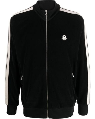 Moncler Genius X Palm Angels Side-stripe Jacket - Men's - Cotton/polyester - Black
