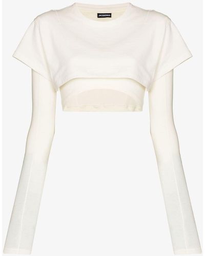 Jacquemus Le Double T-shirt Layered Top - White
