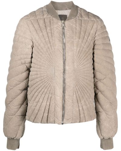Moncler Moncler + Rick Owens - Neutral Radiance Quilted Jacket - Men's - Polyamide/polyester/feather - Natural