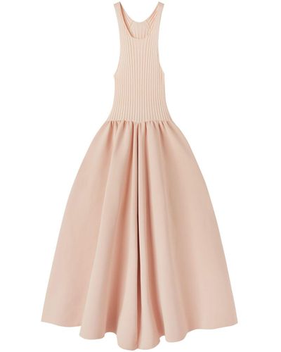 Jil Sander Paneled Maxi Dress - Women's - Polyester/viscose - Pink