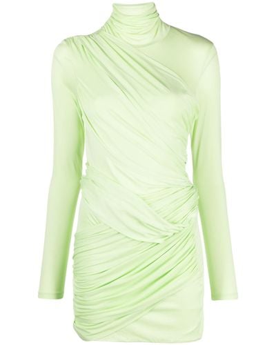 GAUGE81 Kores Draped-panel Mini Dress - Green