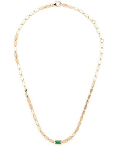 Suzanne Kalan 18k Yellow Emerald Chain Necklace - Women's - 18kt Yellow /emerald - White