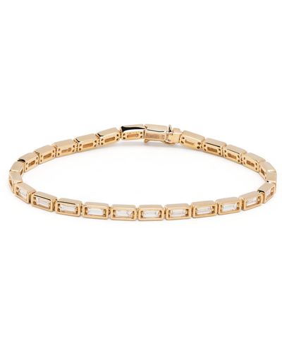 Suzanne Kalan 18k Yellow Inlay Diamond Bracelet - Metallic