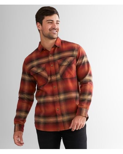 Pendleton Burnside Flannel Shirt - Red