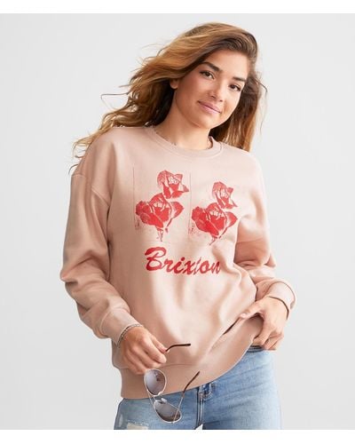 Brixton Thank You Roses Pullover - Pink