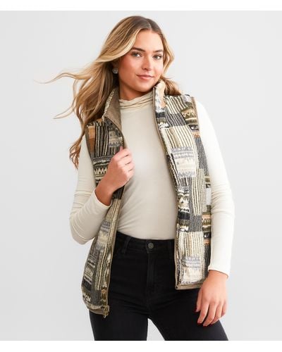 BKE Reversible Quilted Vest - Gray