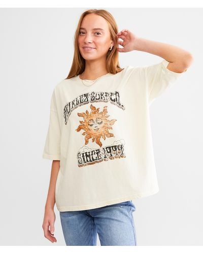 Hurley With The Sun Boyfriend T-shirt - Natural