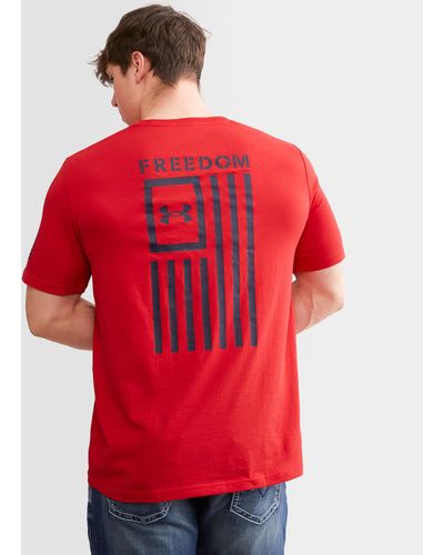 Under Armour Freedom Flag T-shirt - Red