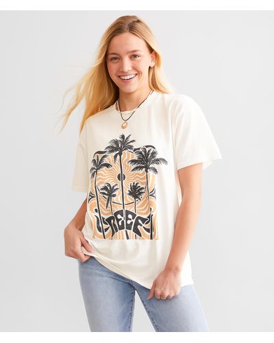 Reef Real Trip Oversized T-shirt - White
