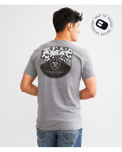 Ariat Duck Camo T-shirt - Gray