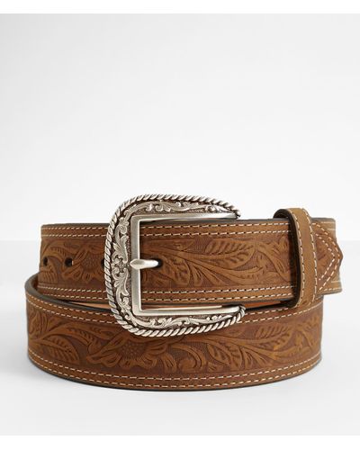 Ariat Leather Western Belt - Men's Belts in Brown