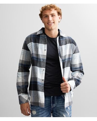 Outpost Makers Flannel Shirt - Blue