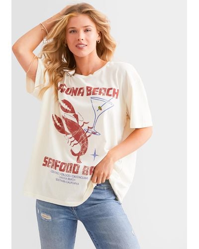 Desert Dreamer Laguna Beach Seafood T-shirt - White