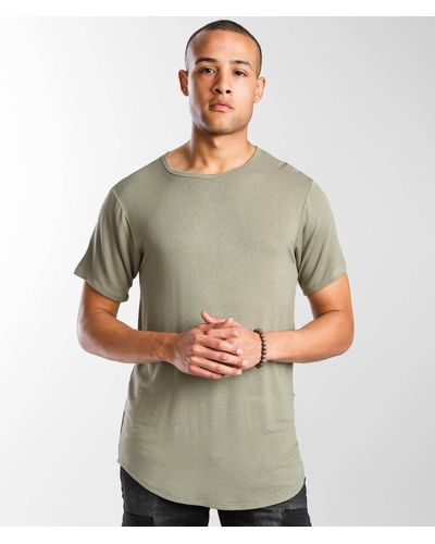 Rustic Dime Long Body T-shirt - Green